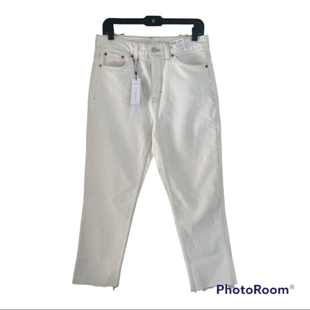 Topshop Straight white Jeans size 30